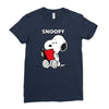 snoopy 2 Ladies Fitted T-Shirt
