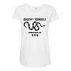 Guccify Yourself White Black Maternity Scoop Neck T-shirt