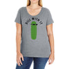 dill with it black logo Ladies Curvy T-Shirt