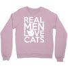 real men love cats (4) Crewneck Sweatshirt