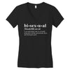 Bisexual Dictionary Women's V-Neck T-Shirt