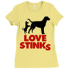love stinks Ladies Fitted T-Shirt