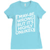 i may be wrong but it's highly unlikely Ladies Fitted T-Shirt