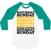 saturday sunday shitday 3/4 Sleeve Shirt