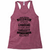 Super Cool Granddad Of A Freaking Awesome Granddaughter Racerback Tank