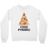 pizza lover's food pyramid Crewneck Sweatshirt