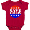 save ferris tribute to ferris bueller's Baby Bodysuit
