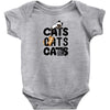 cats cats cats Baby Bodysuit
