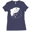 yin yang shark Ladies Fitted T-Shirt