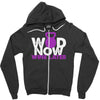 wod now wine later Zipper Hoodie