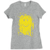 mud smiley face Ladies Fitted T-Shirt