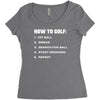 how to golf best trending Women's Triblend Scoop T-shirt