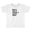 rock paper scissors lizard spock big bang theory geek nerd gift t shir Toddler T-shirt