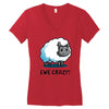 ewe crazy Women's V-Neck T-Shirt