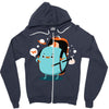pluto is on vacations Zipper Hoodie
