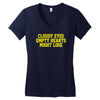 cloudy eyes, empty hearts, might lose Women's V-Neck T-Shirt