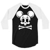 skull mickey 2 3/4 Sleeve Shirt