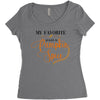 my favorite season is pumpkin spice Women's Triblend Scoop T-shirt