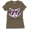 CHECK MEOWT CAT Ladies Fitted T-Shirt