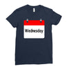 title of day of the week wednesday day of the week Ladies Fitted T-Shirt