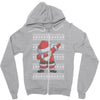 ugly santa dabbing Zipper Hoodie