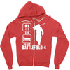 eat sleep battlefield 4, funny Zipper Hoodie