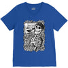 boombox skull V-Neck Tee