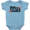 blessed aunitie with flower Baby Bodysuit