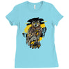 sundown owl Ladies Fitted T-Shirt