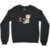 Cute Baby Painter's Dad Love Crewneck Sweatshirt