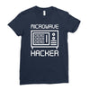 microwave hacker Ladies Fitted T-Shirt