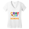 Get Your Cray On It's Last Day Of School Women's V-Neck T-Shirt