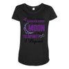 i love someone with pancreatic cancer to the moon &amp; back to infınıty Maternity Scoop Neck T-shirt