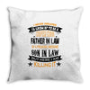 Super Cool Father In Law Of A Freaking Awesome Son In Law Throw Pillow