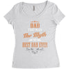 dad the man the myth the best dad ever Women's Triblend Scoop T-shirt