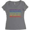 earth is not flat Women's Triblend Scoop T-shirt