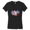 sports sloth Women's V-Neck T-Shirt