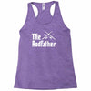 the rodfather   mens funny fishing Racerback Tank