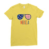 4th of July Ladies Fitted T-Shirt