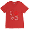 love paw rhinestud V-Neck Tee