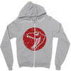 Red Dinosaur Zipper Hoodie