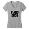 Piano Dude Women's V-Neck T-Shirt