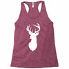 deer skull christmas Racerback Tank
