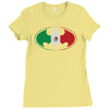 bat man mexican flag mexico logo Ladies Fitted T-Shirt