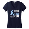 hope love cure stomach cancer awareness Women's V-Neck T-Shirt
