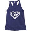 cat love paw Racerback Tank