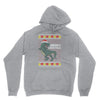 ugly dinosaur merry christmas Unisex Hoodie