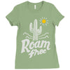roam free Ladies Fitted T-Shirt