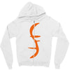 helix of heroes funny retro sci fi superhero symbol cool logo Zipper Hoodie