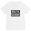Delta Gamma Black V-Neck Tee